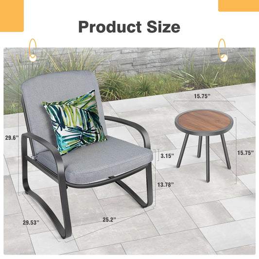 3 Piece Outside Bistro Set - Patio conversion Sets