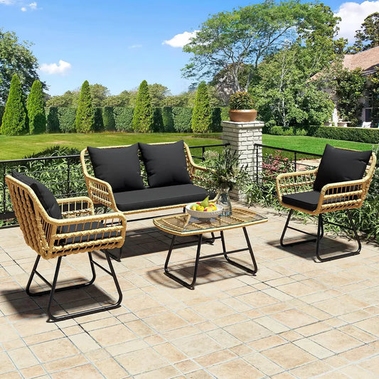 luxury outdoor wicker sectional USA